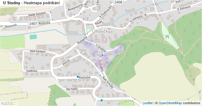 U Studny - mapa podnikání