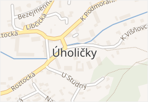 Úholičky v obci Úholičky - mapa části obce