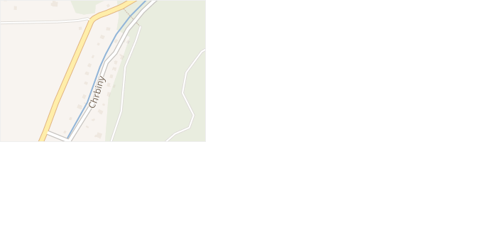 Chrbiny v obci Úhonice - mapa ulice