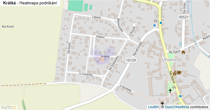 Krátká - mapa podnikání