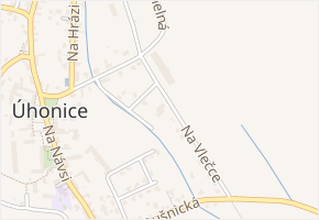 Na Vlečce v obci Úhonice - mapa ulice