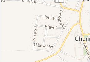 nám. 5. května v obci Úhonice - mapa ulice