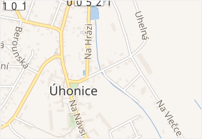Radotínská v obci Úhonice - mapa ulice