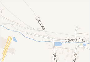Samoty v obci Úhonice - mapa ulice