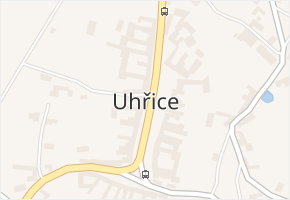 Uhřice v obci Uhřice - mapa části obce