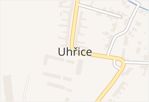 Uhřice v obci Uhřice - mapa části obce