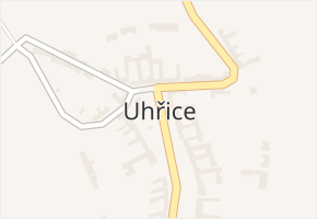 Uhřice v obci Uhřice - mapa části obce