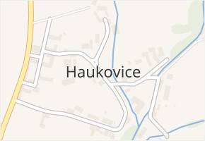 Haukovice v obci Újezd - mapa části obce