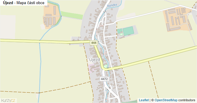 Újezd - mapa části obce
