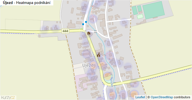 Újezd - mapa podnikání