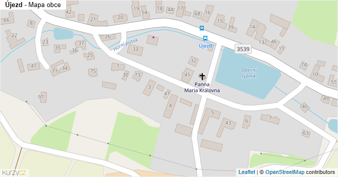 Újezd - mapa obce