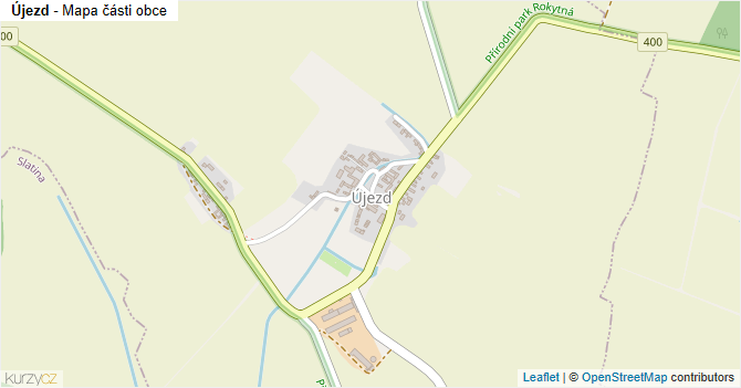 Újezd - mapa části obce