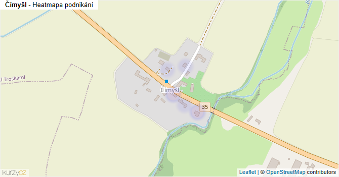 Čímyšl - mapa podnikání