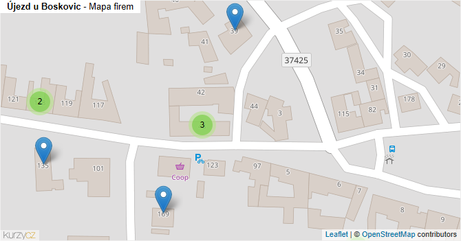 Újezd u Boskovic - mapa firem
