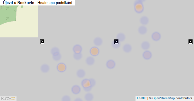 Újezd u Boskovic - mapa podnikání
