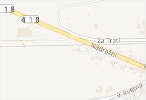 Nádraží v obci Újezd u Brna - mapa ulice