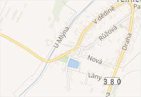 U Rybníčka v obci Újezd u Brna - mapa ulice