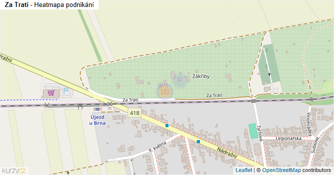 Za Tratí - mapa podnikání