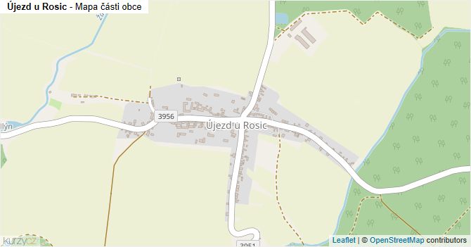 Újezd u Rosic - mapa části obce