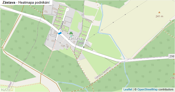 Zástava - mapa podnikání