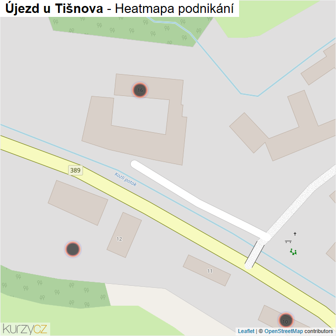 Mapa Újezd u Tišnova - Firmy v obci.