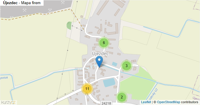 Újezdec - mapa firem