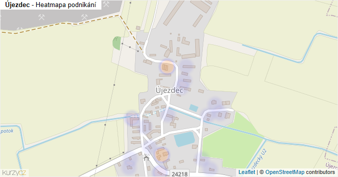 Újezdec - mapa podnikání