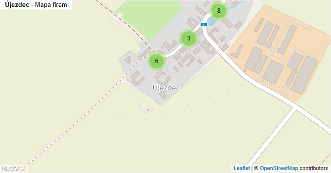 Újezdec - mapa firem