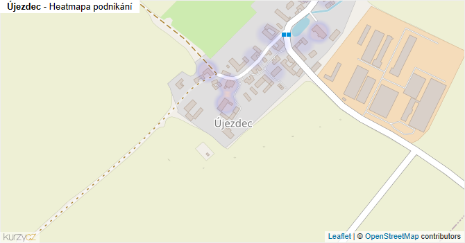 Újezdec - mapa podnikání