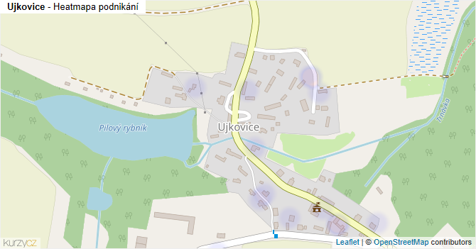 Ujkovice - mapa podnikání