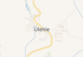 Úlehle v obci Úlehle - mapa části obce