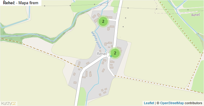 Řeheč - mapa firem