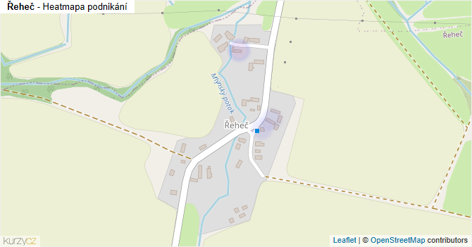 Řeheč - mapa podnikání