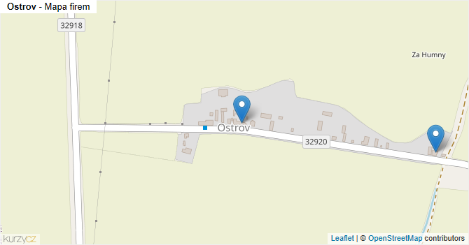 Ostrov - mapa firem
