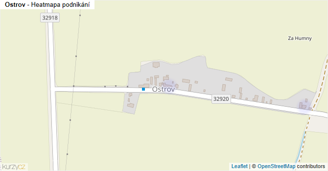 Ostrov - mapa podnikání