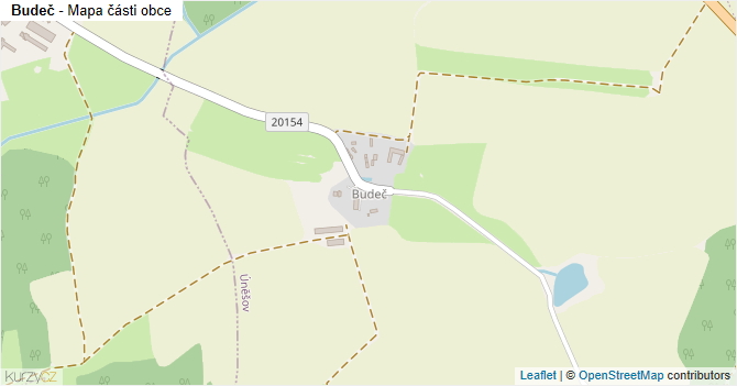 Budeč - mapa části obce