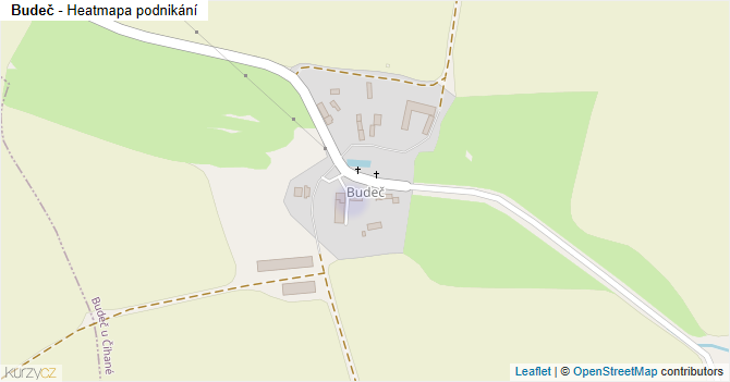 Budeč - mapa podnikání