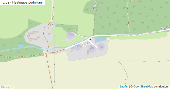Lípa - mapa podnikání