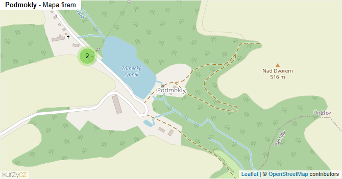 Podmokly - mapa firem
