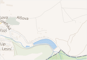 Nad Rybníkem v obci Únětice - mapa ulice