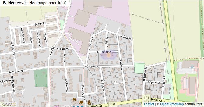 B. Němcové - mapa podnikání