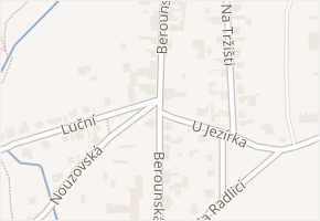Berounská v obci Unhošť - mapa ulice