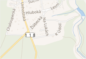 Chatová v obci Unhošť - mapa ulice