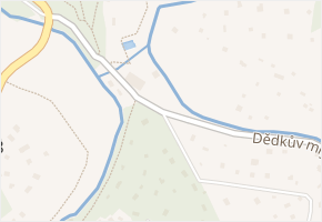 Dědkův mlýn v obci Unhošť - mapa ulice