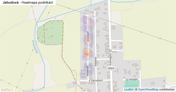 Jahodová - mapa podnikání