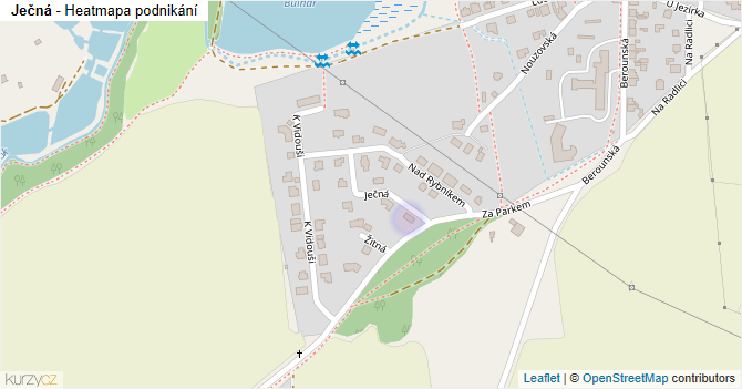 Ječná - mapa podnikání