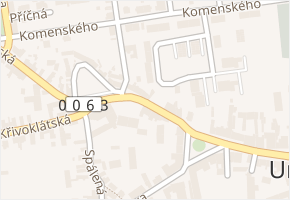 Jungmannova v obci Unhošť - mapa ulice
