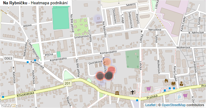 Na Rybníčku - mapa podnikání
