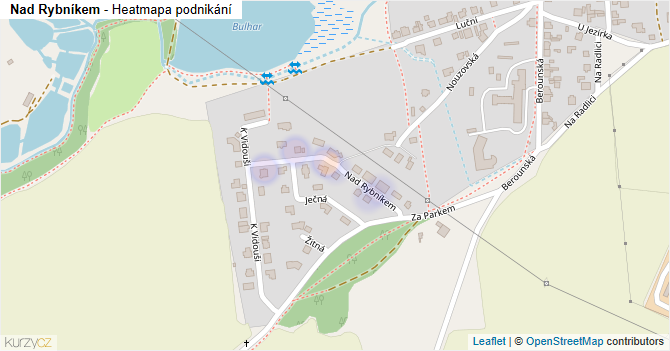Nad Rybníkem - mapa podnikání