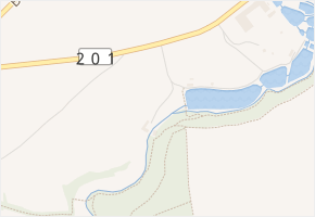 Samota v obci Unhošť - mapa ulice